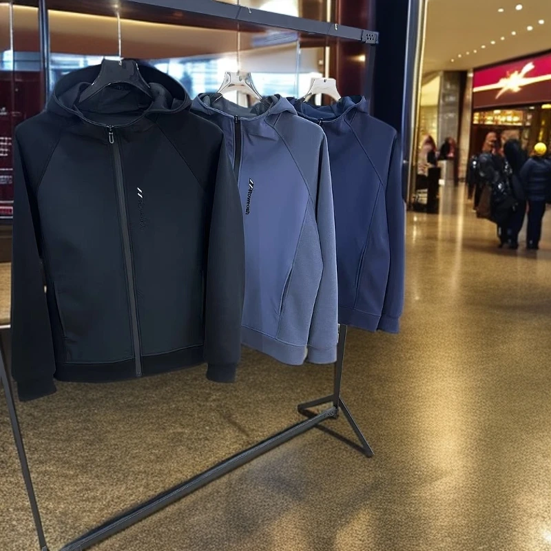 尾单锦纶拼接连帽外套08号