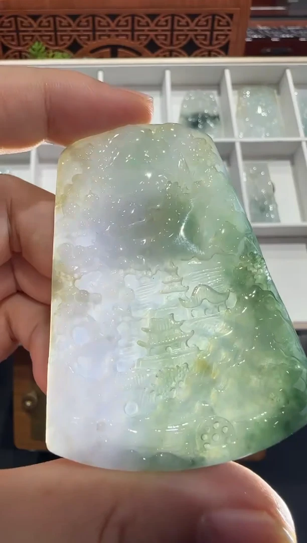未镶嵌挂件翡翠A货翡翠多样性孤品