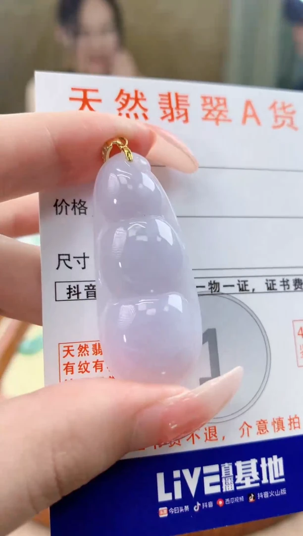 颈饰未镶嵌翡翠天然A货翡翠挂件