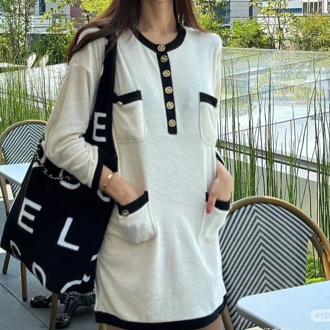 99新 Chanel/香奈儿 沙滩系列黑白连衣裙/f38/编号2639