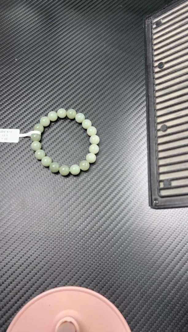 未镶嵌手串和田玉且末微色差近矿卡10（福利品）