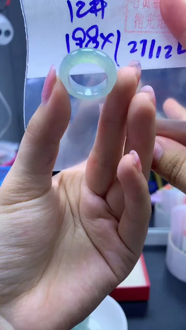 未镶嵌定制翡翠戒圈#198元-毛货需精细抛光