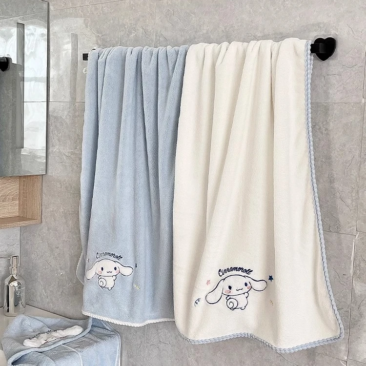 玉桂狗浴巾家用儿童柔软亲肤洗澡吸水速干可爱超柔毛巾不掉毛裹巾
