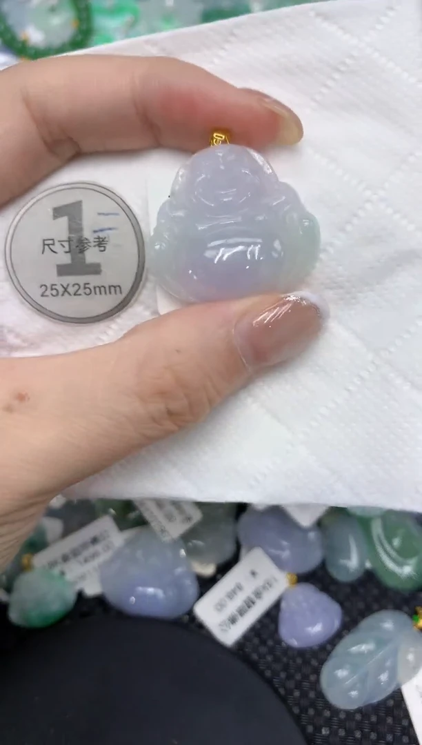 颈饰18K金镶嵌翡翠11111111