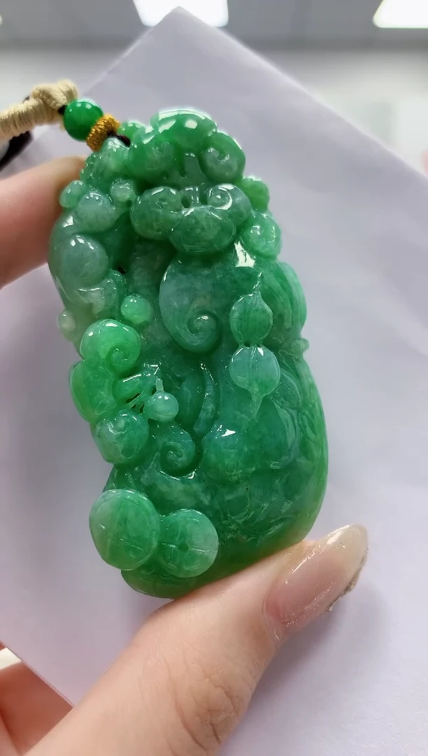 未镶嵌定制翡翠5145jw-毛货挂件90