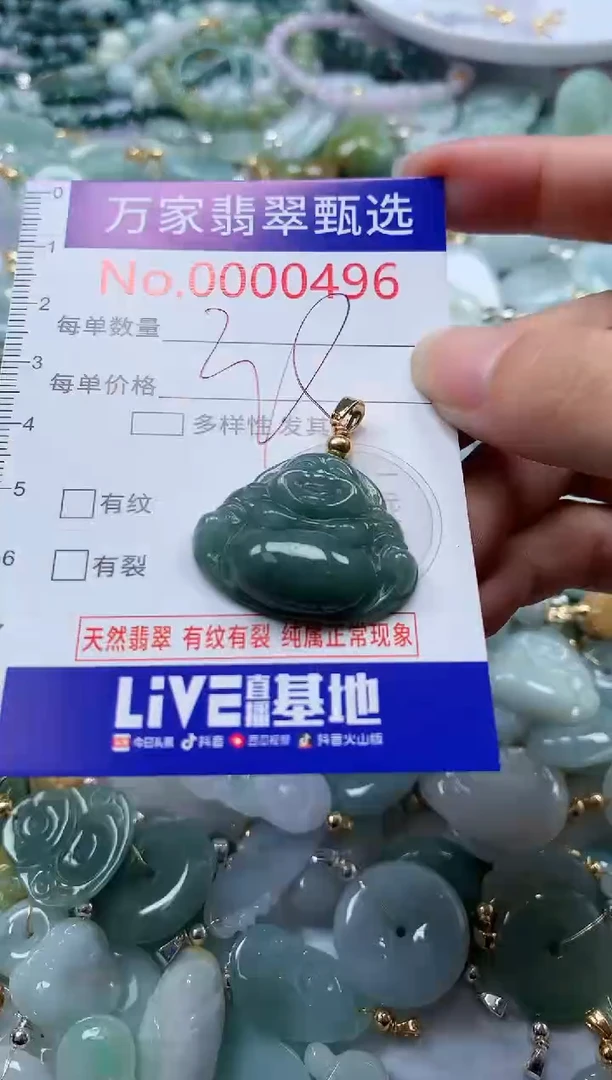翡翠未镶嵌吊坠(不含链)496