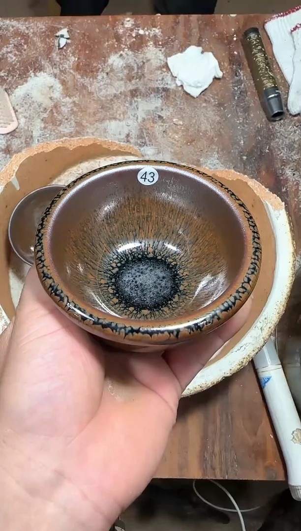 茶盏印春堂柴烧建盏