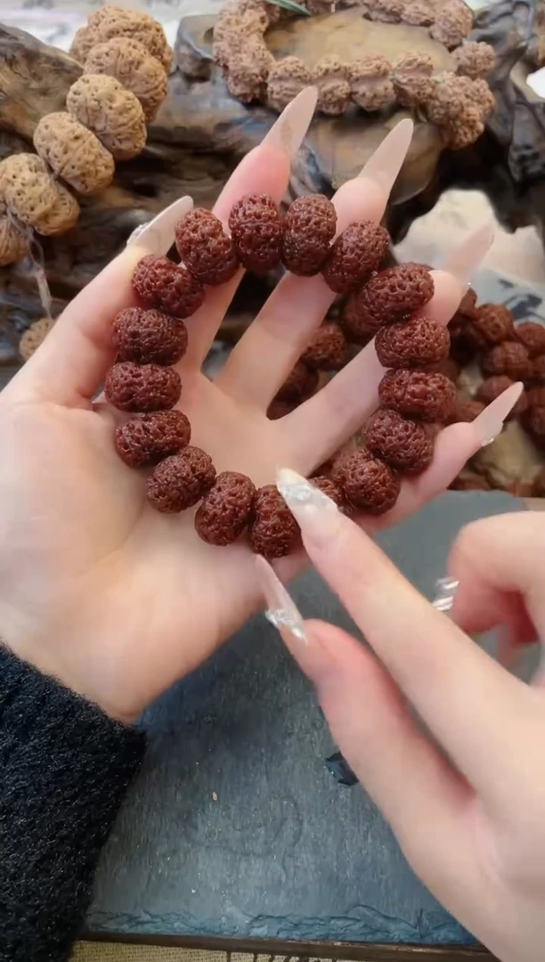 【闪购商品】金刚菩提手串20mm隐黄孔道黄夹板大金刚