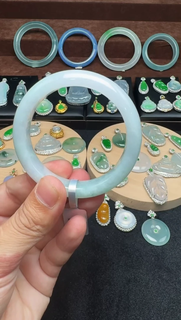 未镶嵌定制翡翠5066--多样性发一个  56-57圈