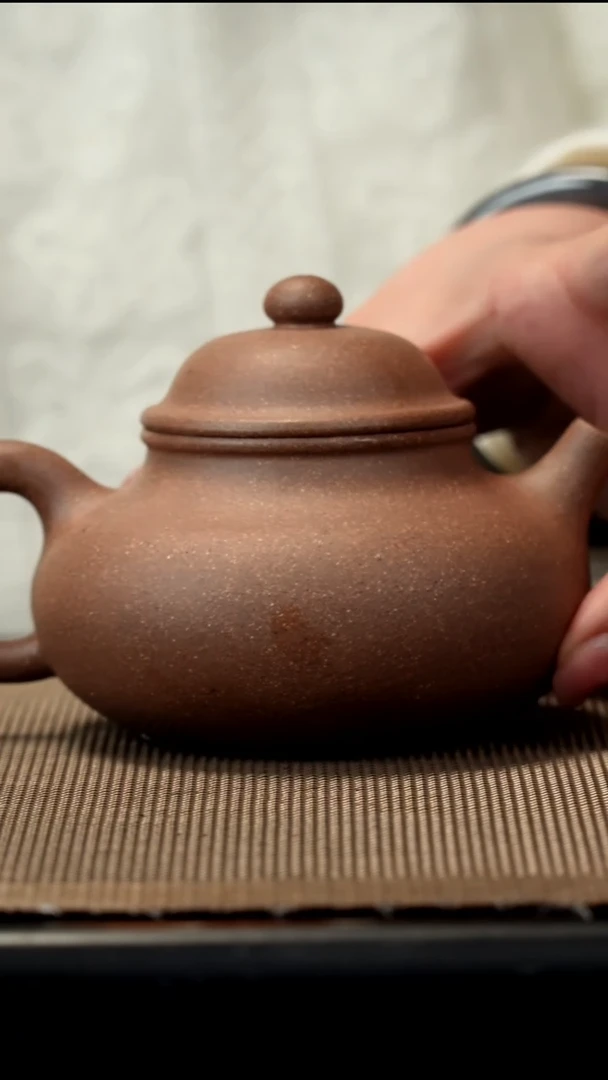 紫砂茶盏青灰段容天240CC