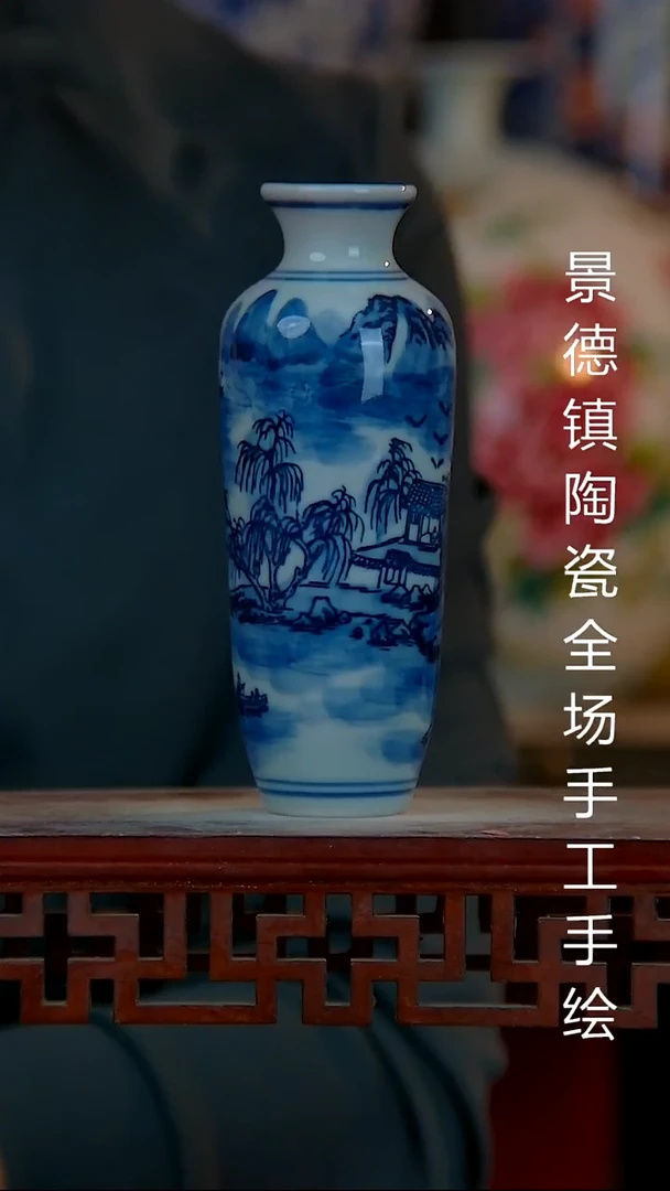 摆件陶景德镇陶瓷 全场手工手绘