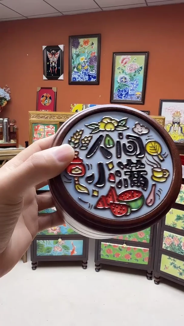 陶瓷首饰盒 圆 人间小满