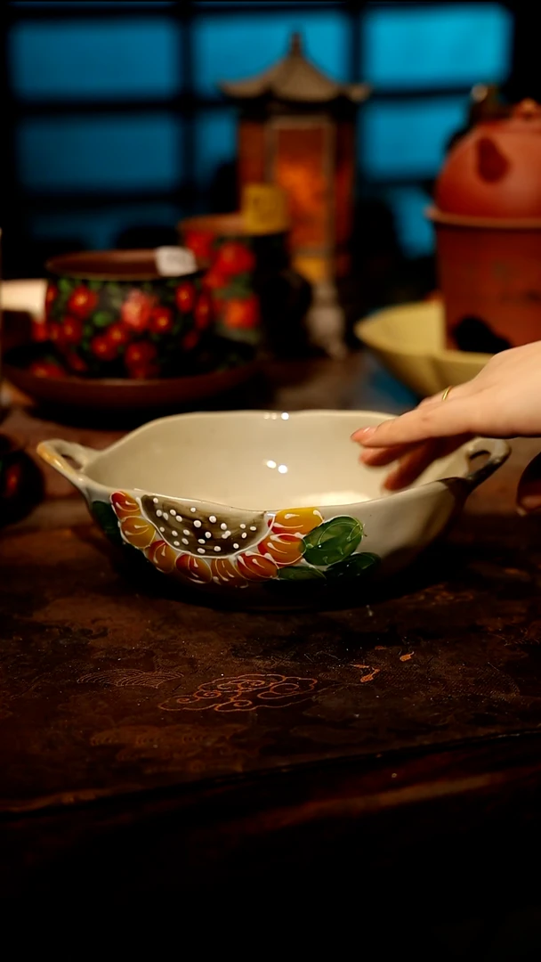 陶瓷景德镇高温釉下彩手工手绘款式