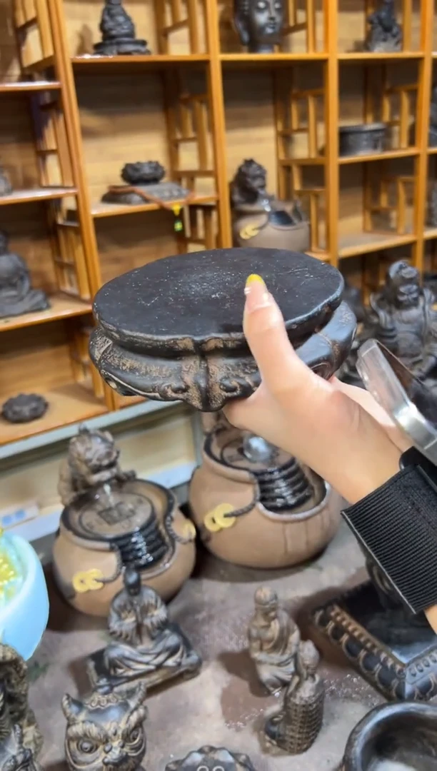 陶土【火山泥】金箍坛底座