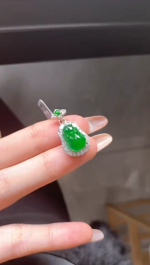 银S925镶嵌戒指翡翠51511