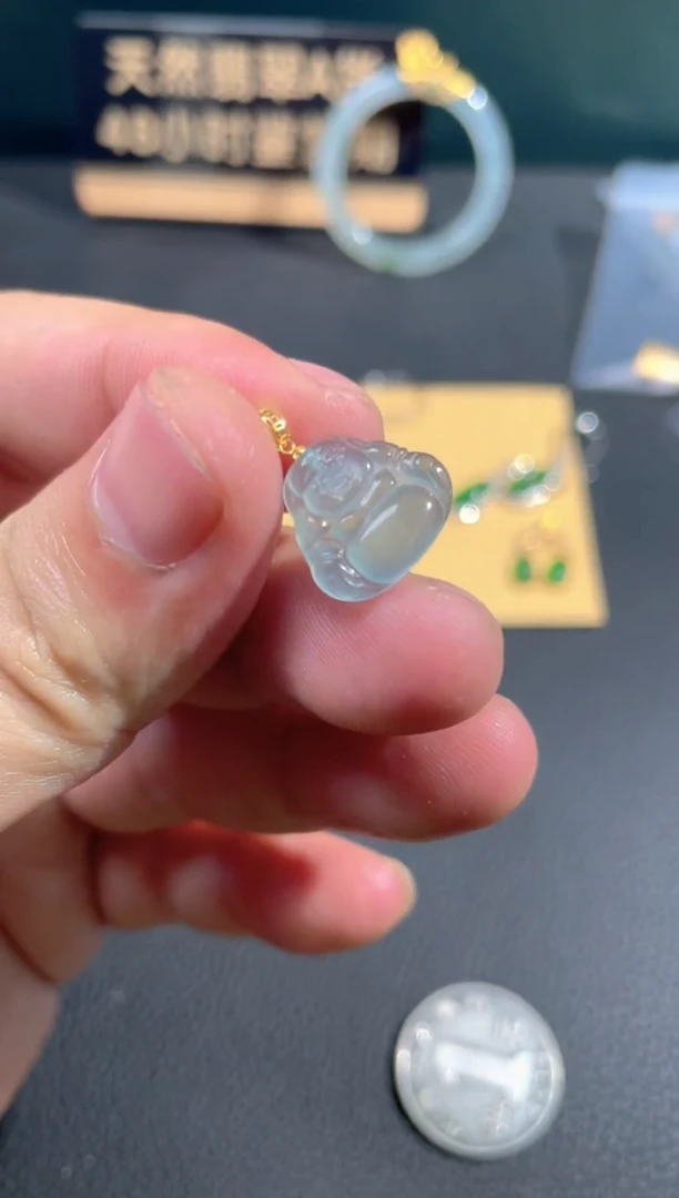 【闪购商品】翡翠颈饰18K金镶嵌翡翠