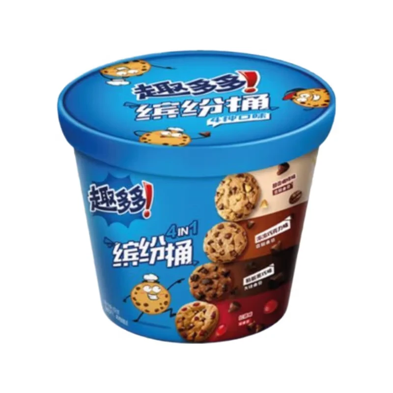 趣多多缤纷桶混合口味456g
