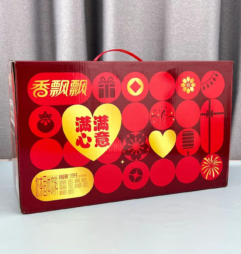 香飘飘经典椰果系奶茶满满心意15杯礼盒装原箱发货