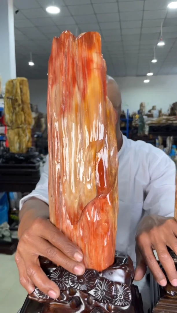 【闪购商品】硅化玉摆件未镶嵌43