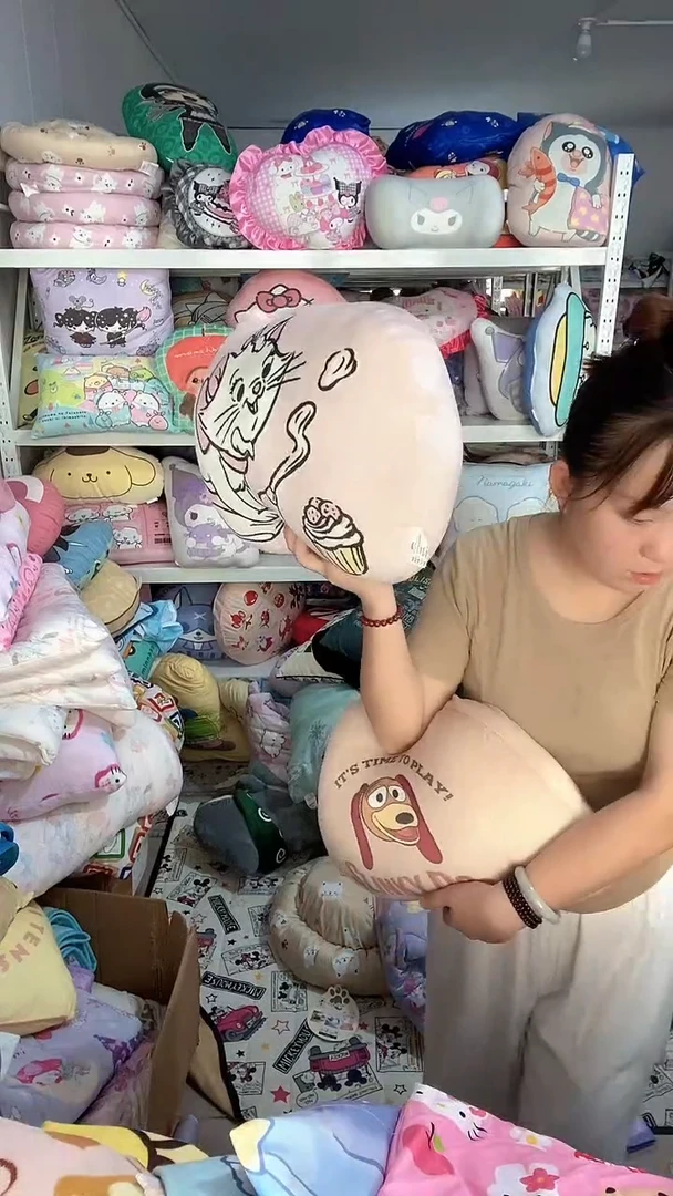 玛丽猫 加弹簧狗  两个抱枕