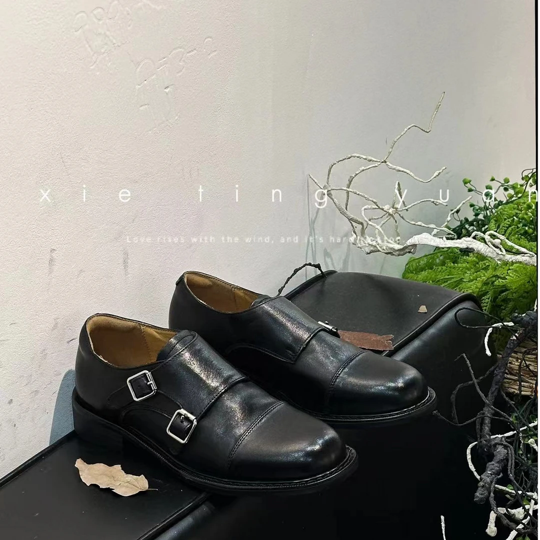 微瑕马皮小皮鞋女单鞋9623