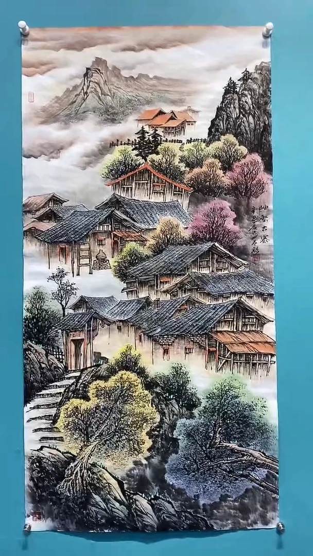 国画国画画都展厅国画作品B33