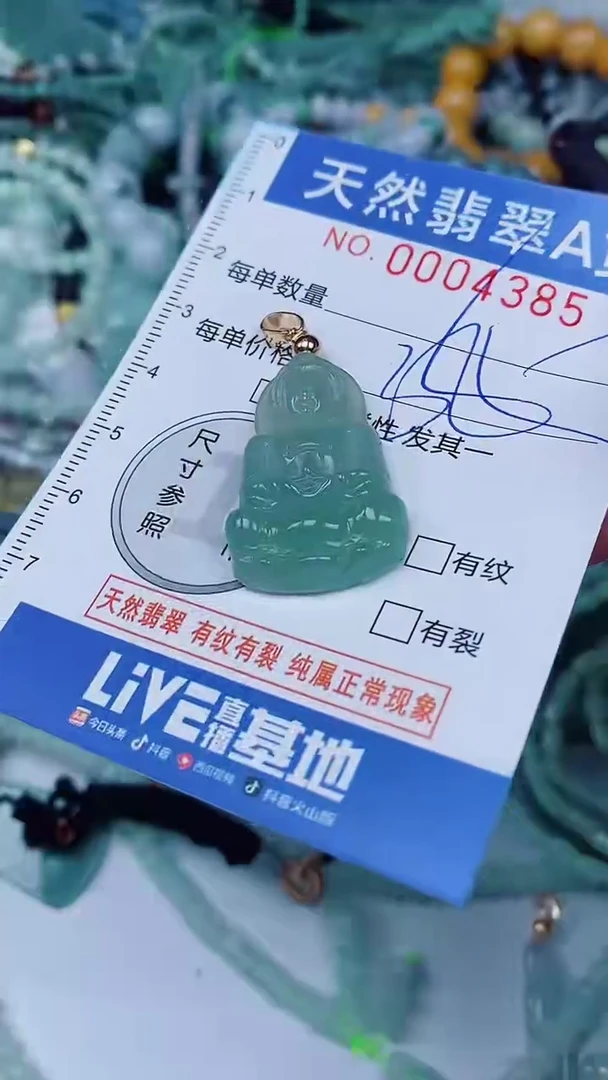 翡翠未镶嵌颈饰00004385