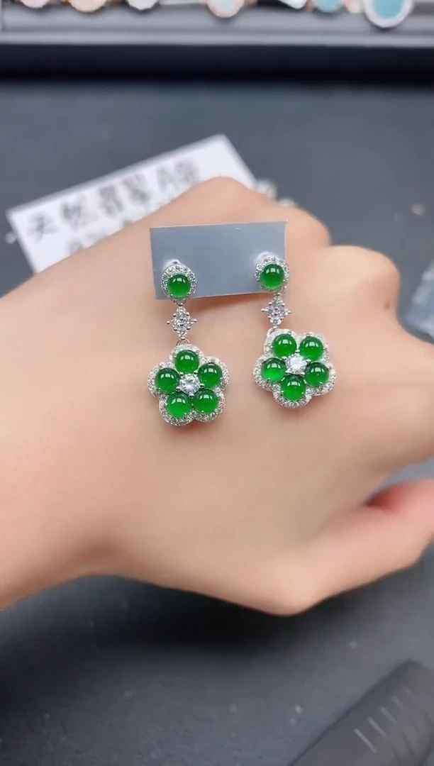 银S925镶嵌戒指翡翠111111