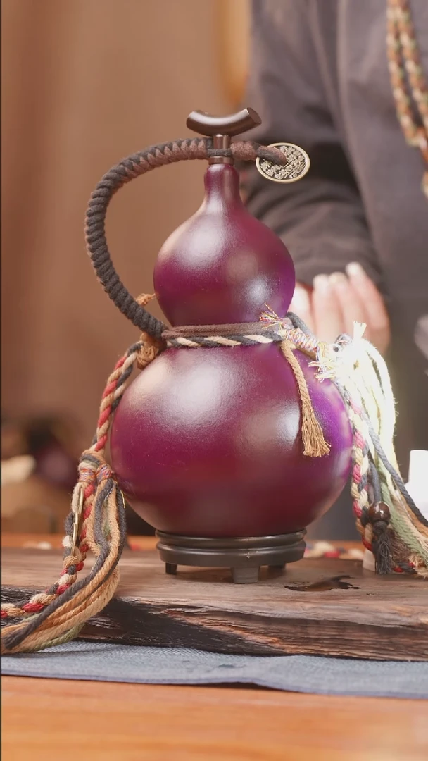 1105号链接精品大漆葫芦现货现发[一物一拍]（600ml）