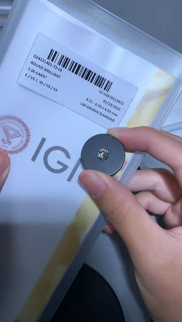 【闪购商品】实验室培育钻石裸石未镶嵌1.06E674512872