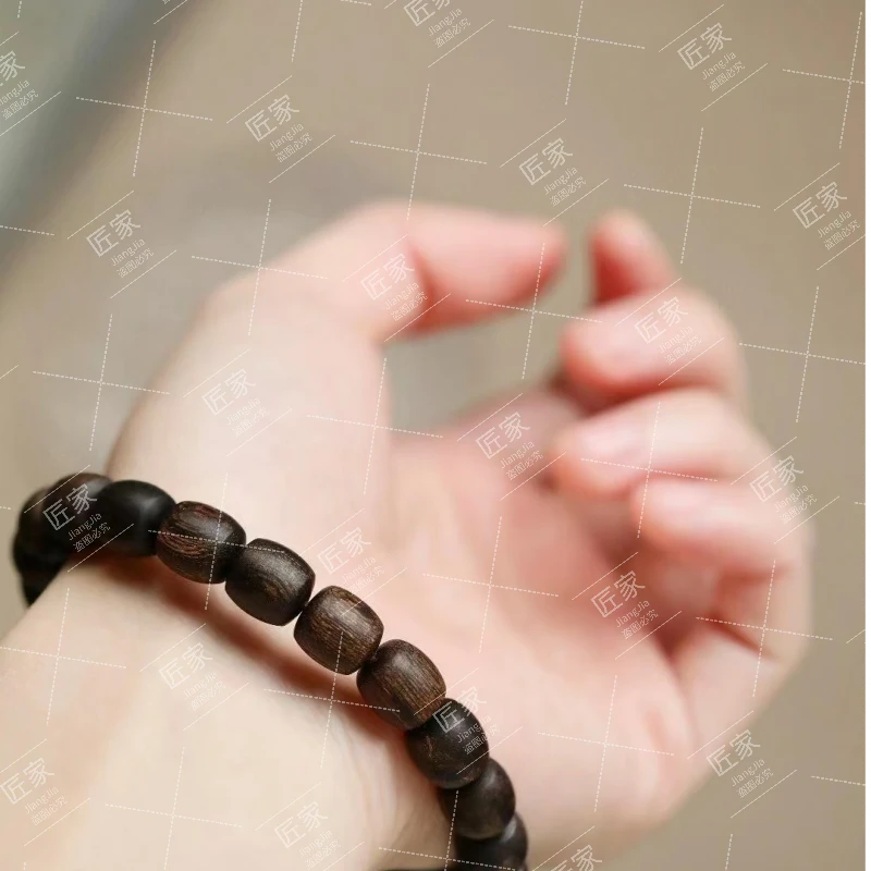 增香沉香木质翻身蕾蕾BQ单圈（纹理随型发