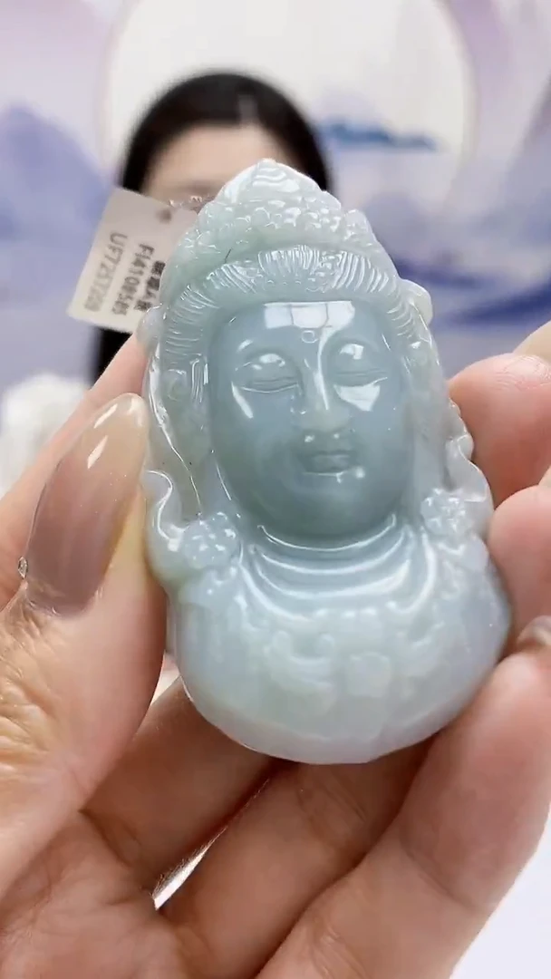 定制翡翠未镶嵌0405MM-毛货挂件54