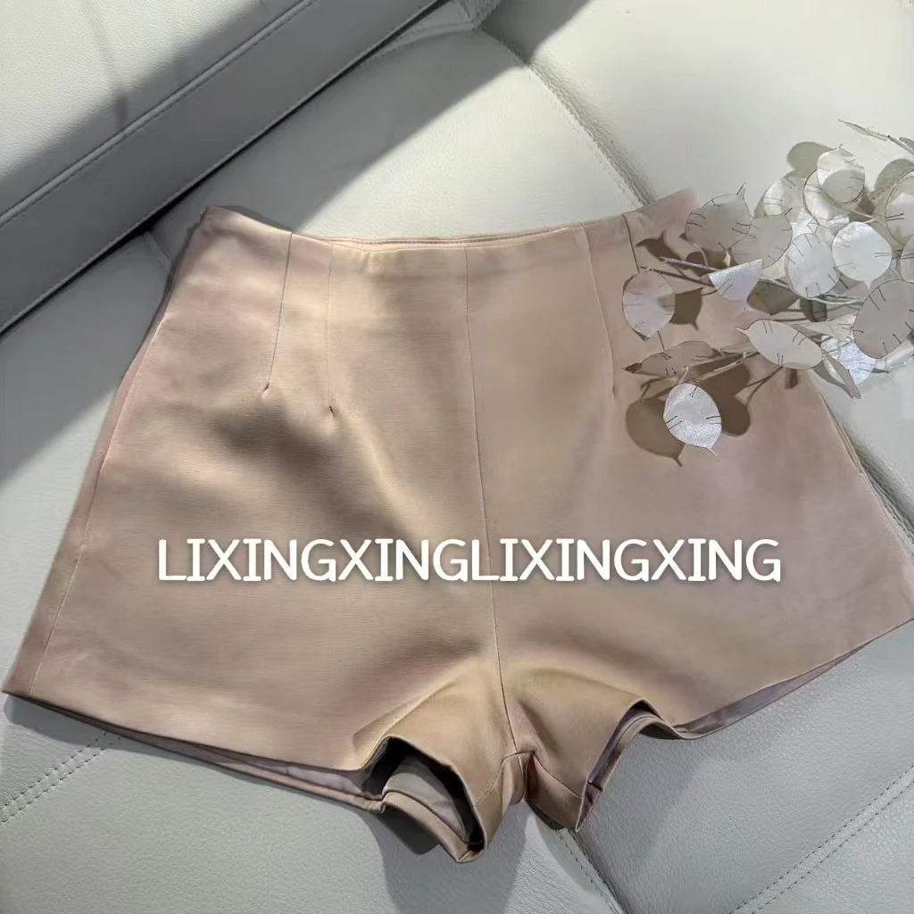 LXX【人丝香槟小短裤】休闲裤网红高腰时尚百搭女士夏季设计师