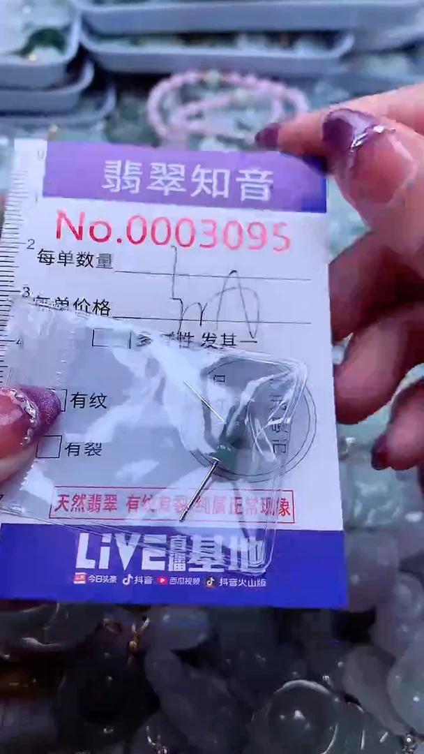 翡翠未镶嵌吊坠(不含链)3095
