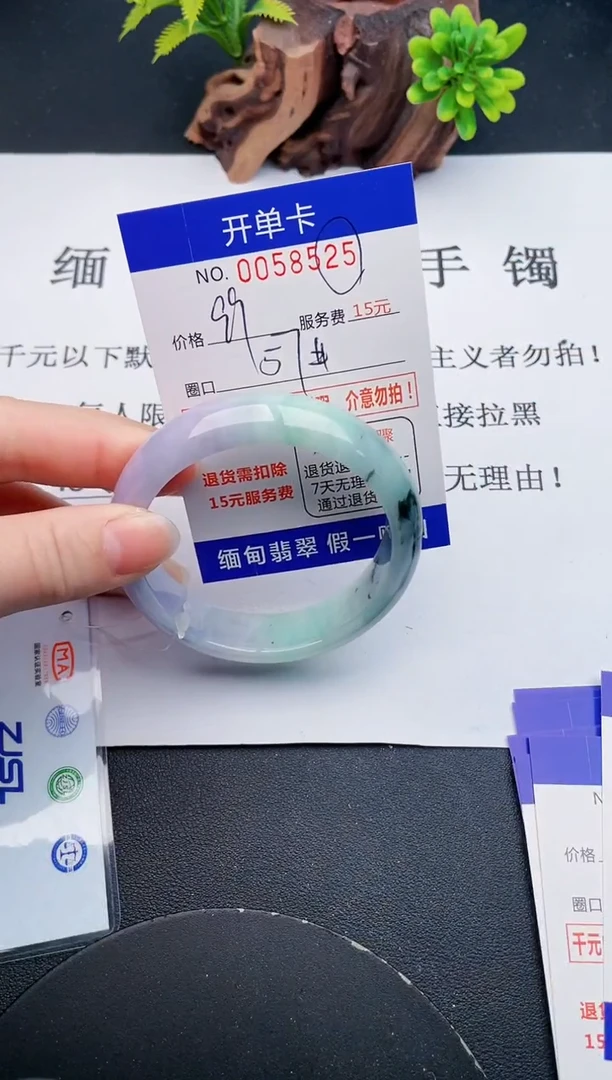 【闪购商品】翡翠手镯未镶嵌25天然翡翠A货