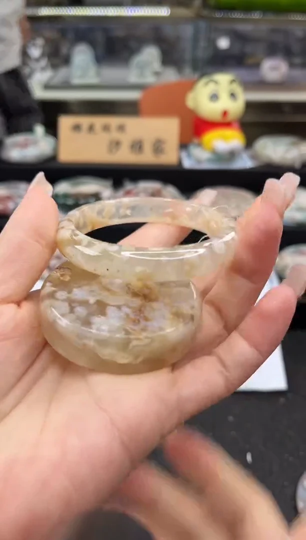 未镶嵌手镯石英质玉53圈口 （赠品镯心）6321625