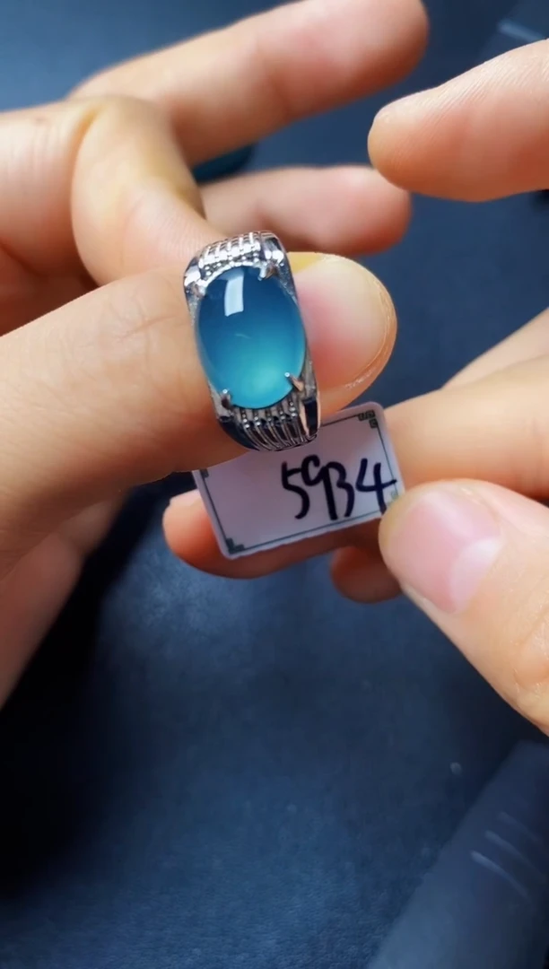 银S925镶嵌戒指翡翠22222222