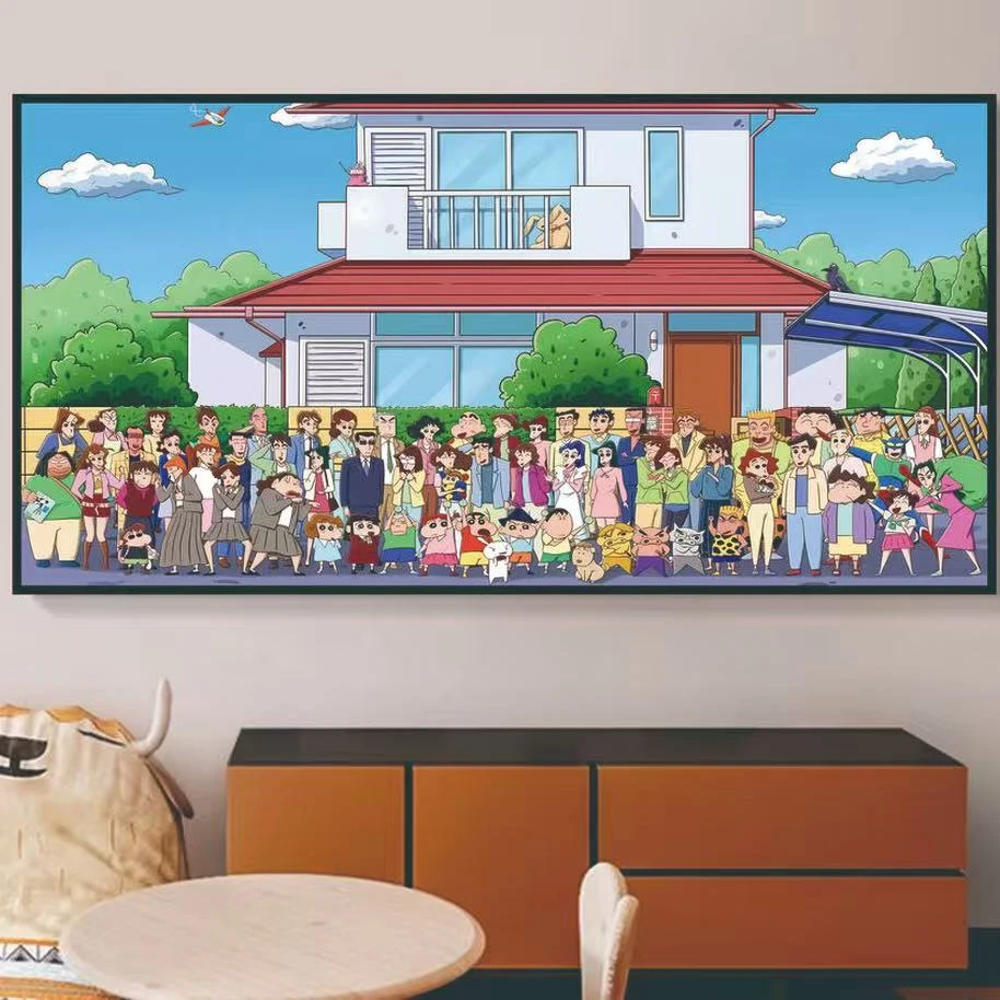 《蜡笔小新》客厅卧室装饰画40*80 pvc i11