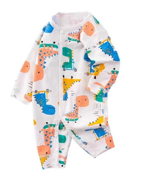 大卫恐龙-婴幼儿A类男女宝棉无骨连体衣