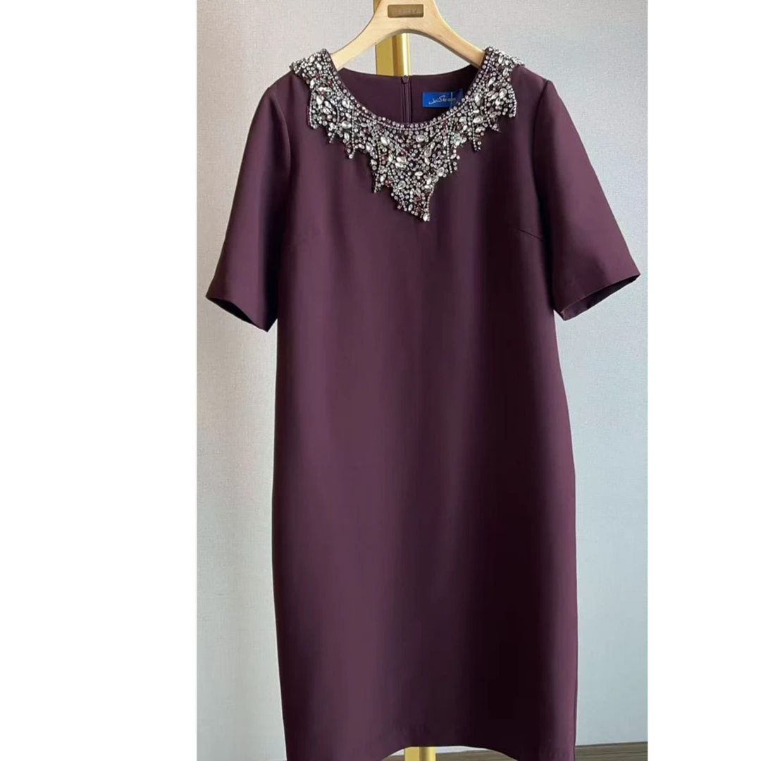 RENIYA原创设计师品牌2025气质优雅时尚连衣裙