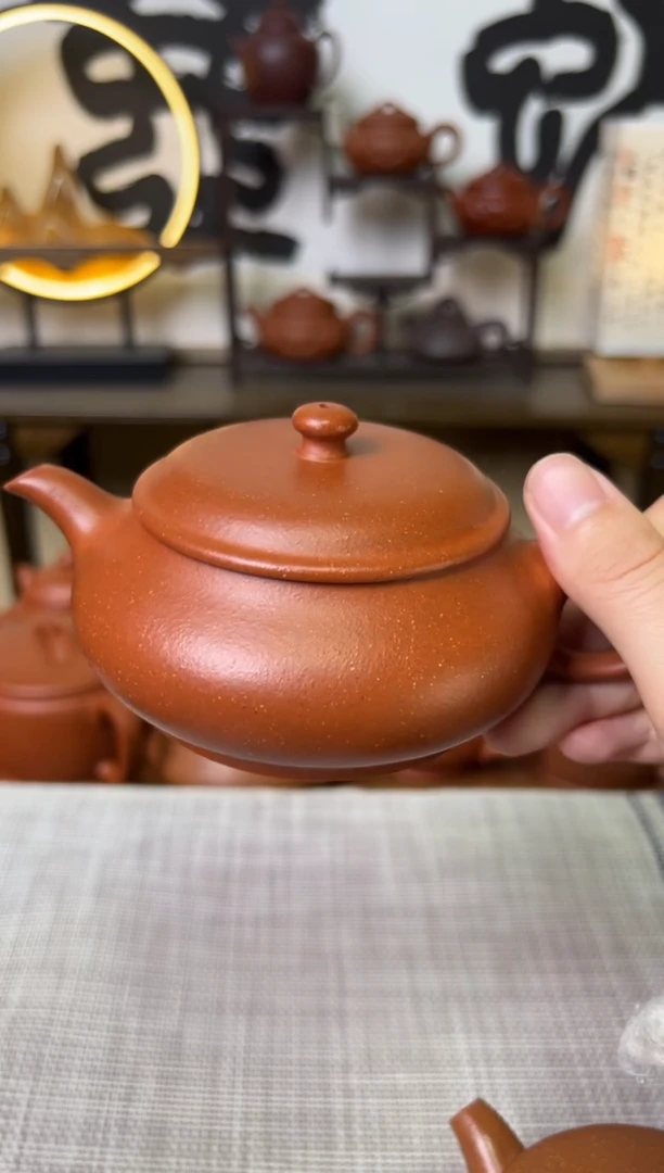 【闪购商品】段泥茶壶红降坡明炉壶220CC-甘来兵