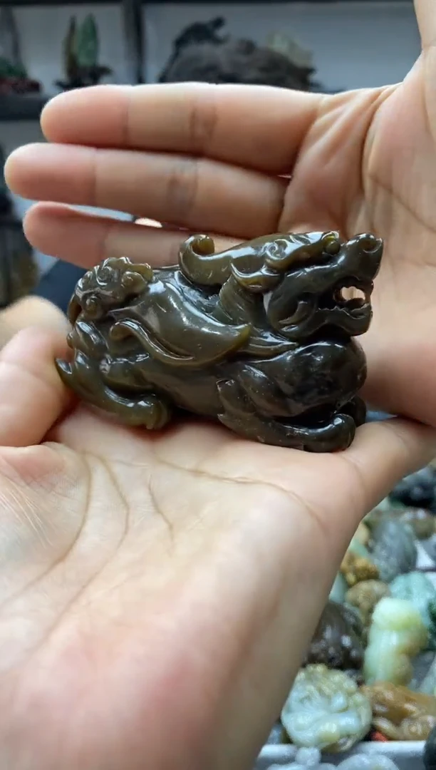 和田玉未镶嵌把件1