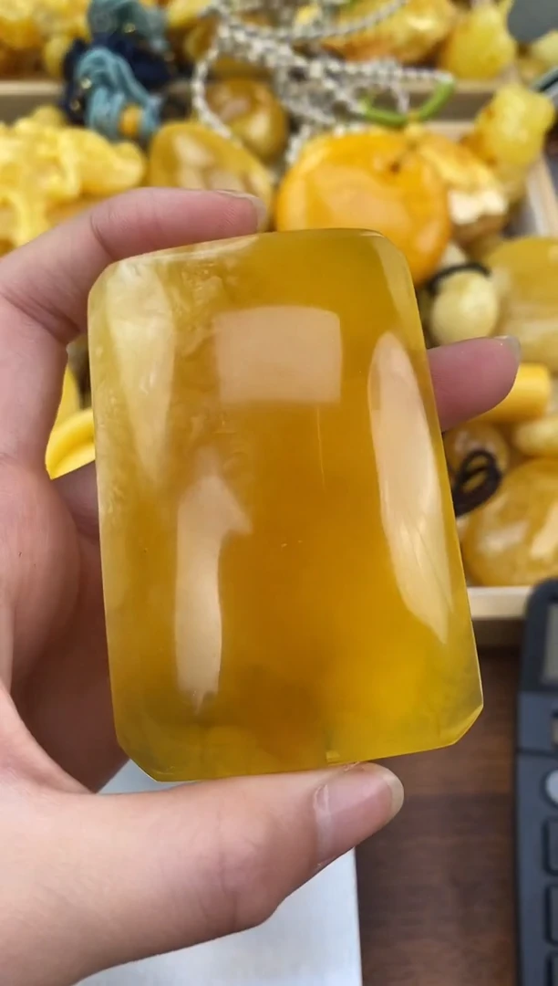 裸石琥珀未镶嵌天然琥珀蜜蜡