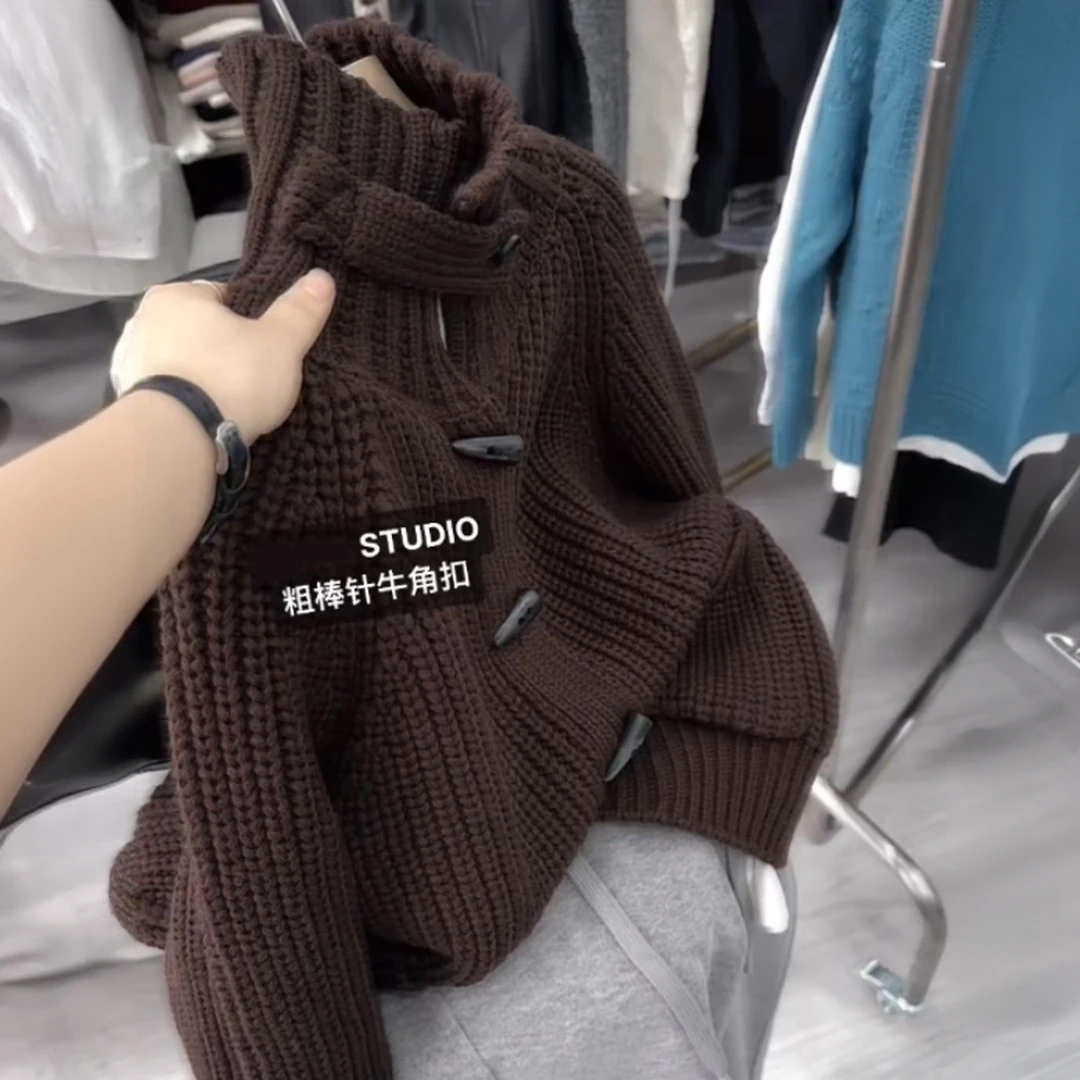 复古毛衣百搭时尚2025冬装高领针织衫上衣减龄高端小众长袖毛衣女