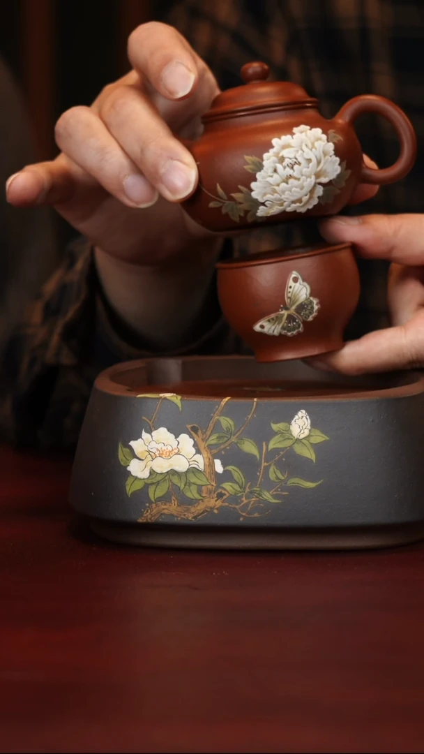 茶壶紫砂范晓丽--手工--容天套组