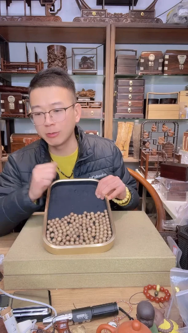 【闪购商品】乌木类书架029老山檀掐丝1.2圆珠单颗