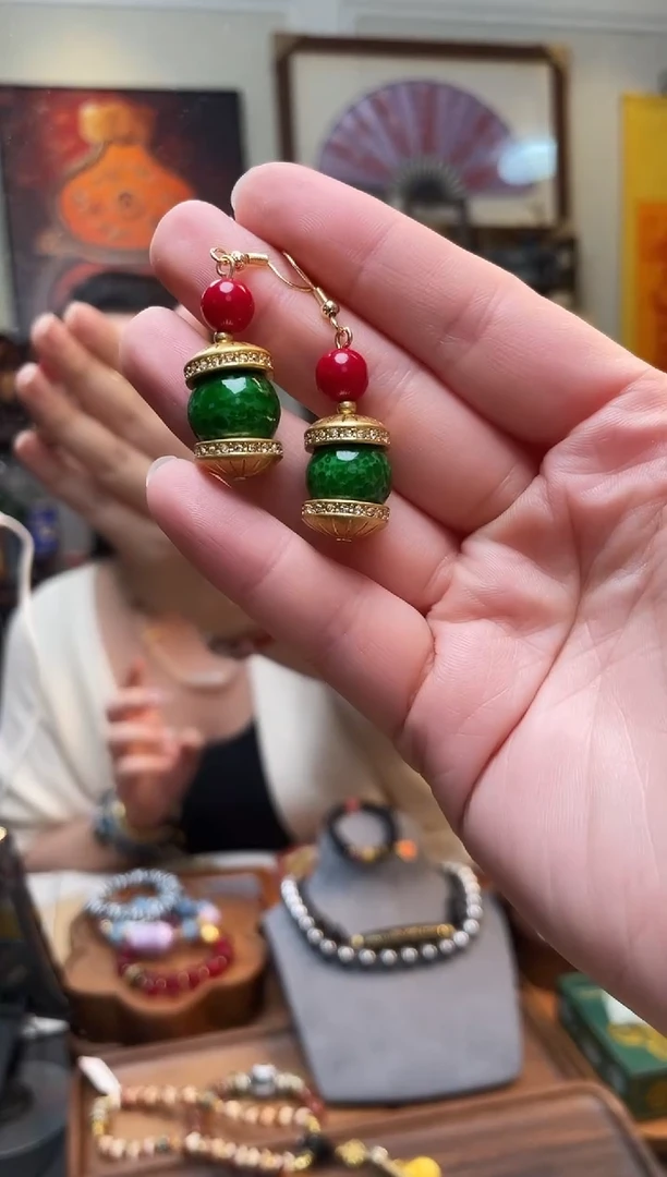 【闪购商品】0119-9蛙皮珠耳环耳环耳环