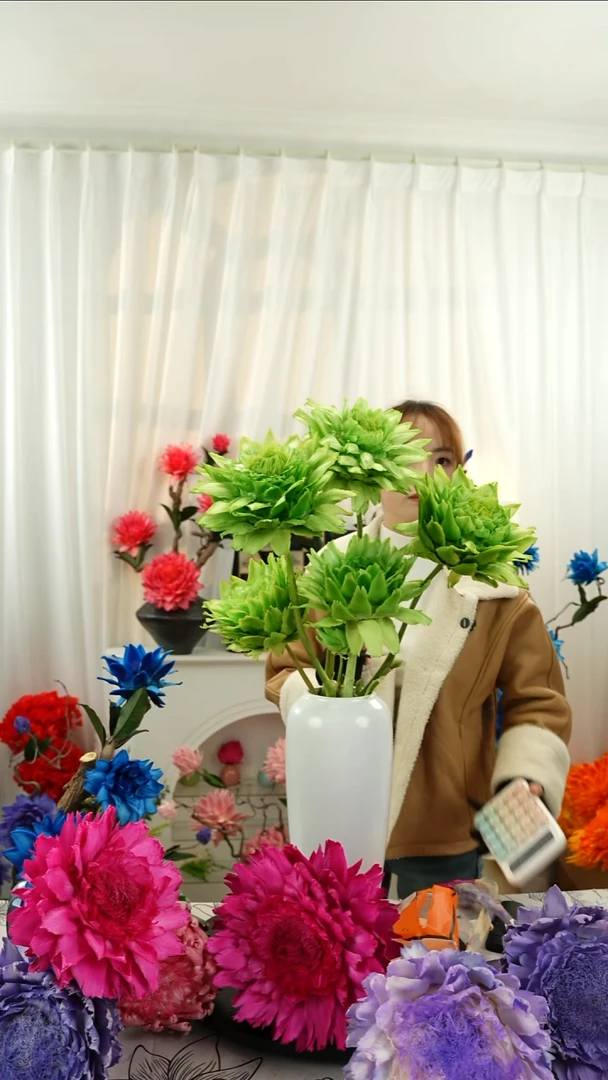 永生洋蓟 霸王花5头叶片有伤【果绿】A3