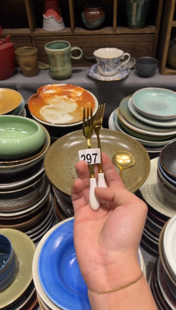 【闪购商品】瓷片297  叉子甜品叉（2个哦）