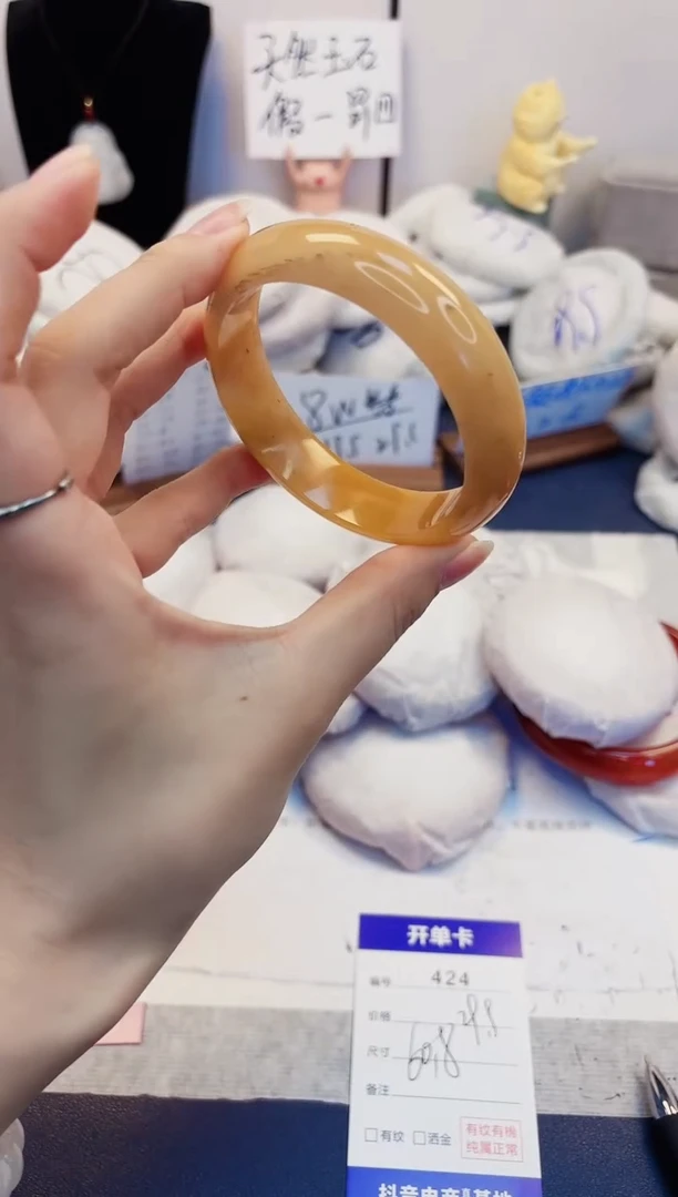 【闪购商品】石英质玉手镯未镶嵌424-财气镯-圈口59